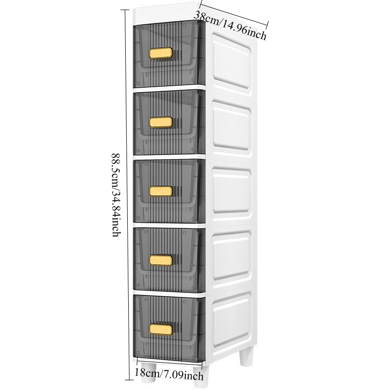 Storage Drawer Unit with Pull-Out, Plastic for home offices - product gallery image 10