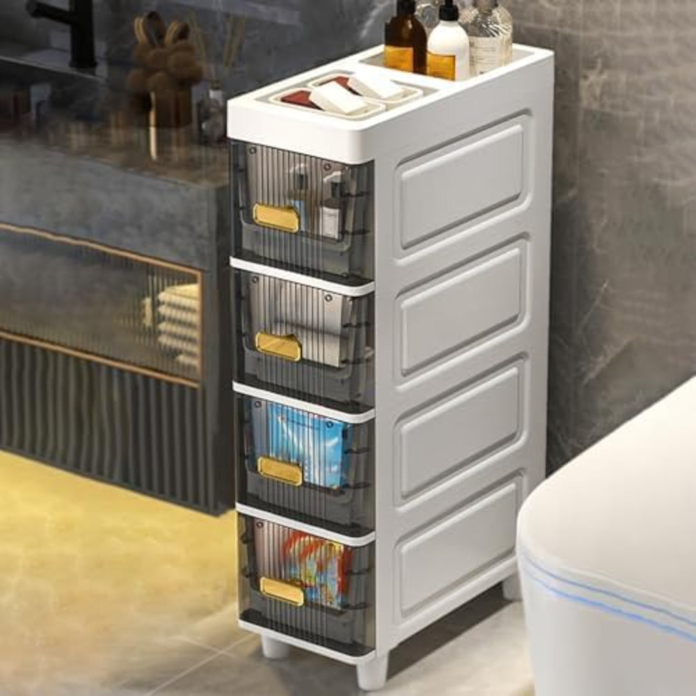 Storage Drawer Unit with Pull-Out, Plastic for home offices - product gallery image 3