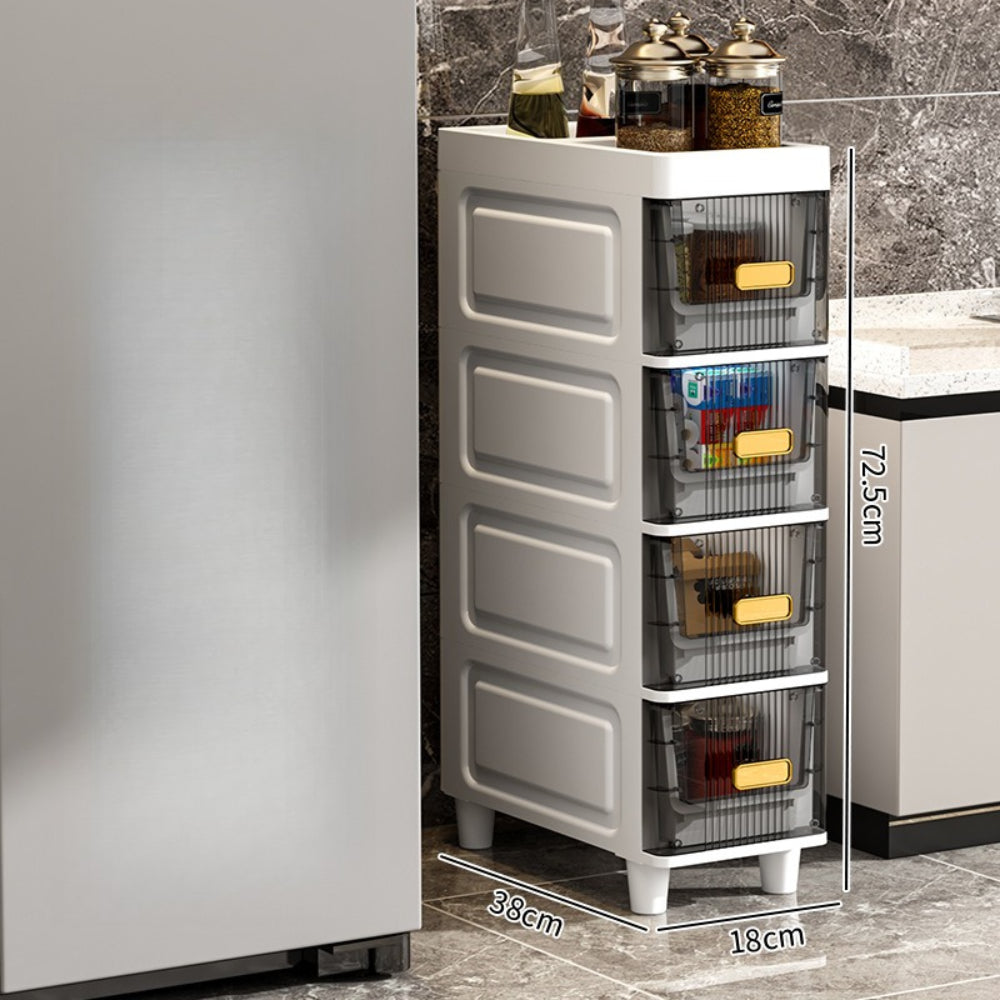 Storage Drawer Unit with Pull-Out, Plastic for home offices - product gallery image 4