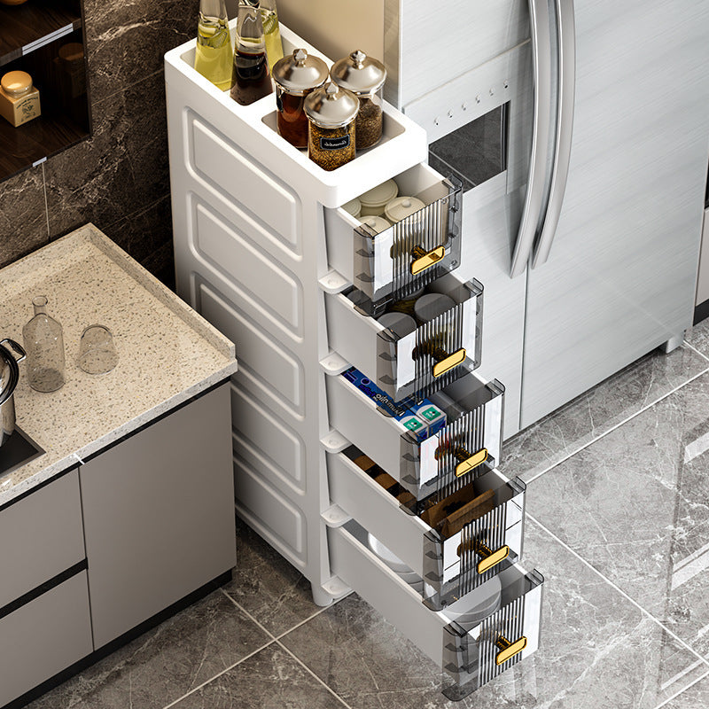 Storage Drawer Unit with Pull-Out, Plastic for home offices - product gallery image 9