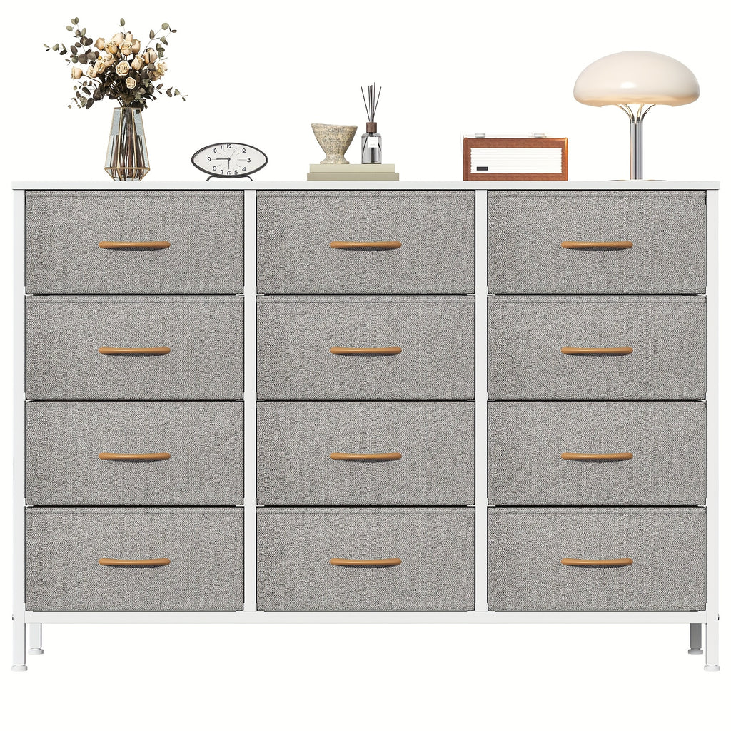 Storage & Organisation with 12-Drawer Fabric Chest Tall Bedroom Unit - product gallery image 7