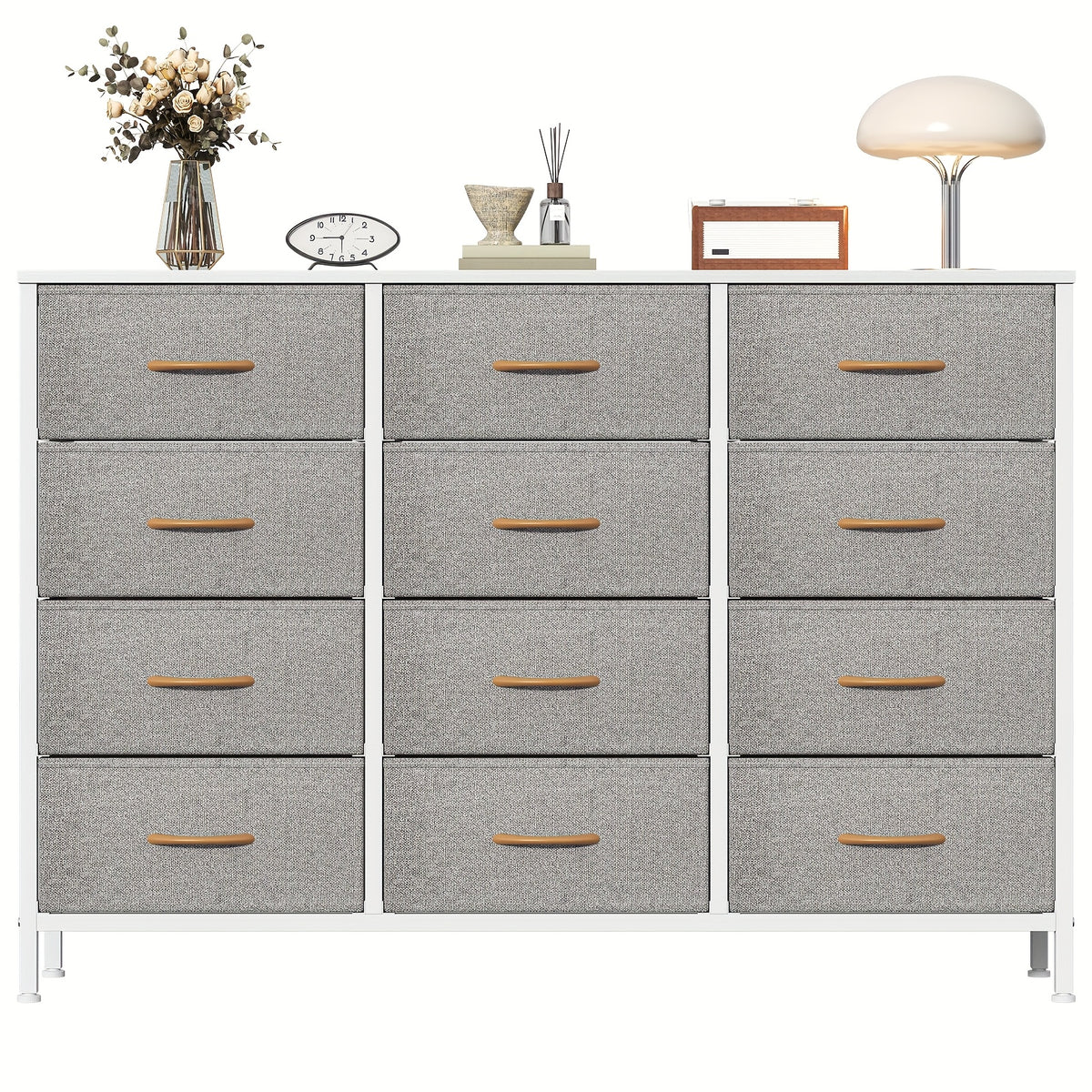 Storage & Organisation with 12-Drawer Fabric Chest Tall Bedroom Unit - product gallery image 7