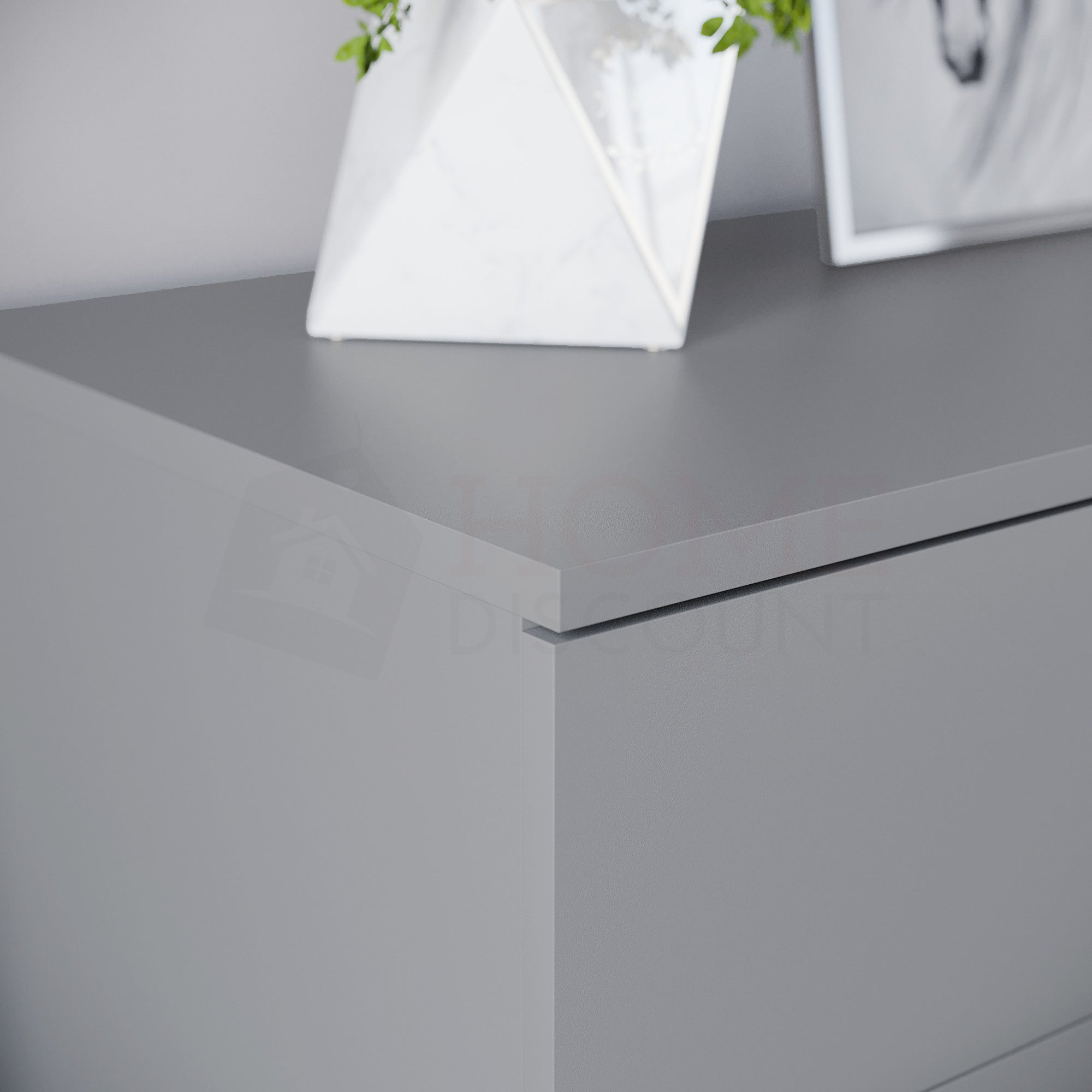 Storage & Organisation with Metal, Five-Drawer Chest Metal Handles Support Rail - product gallery image 5