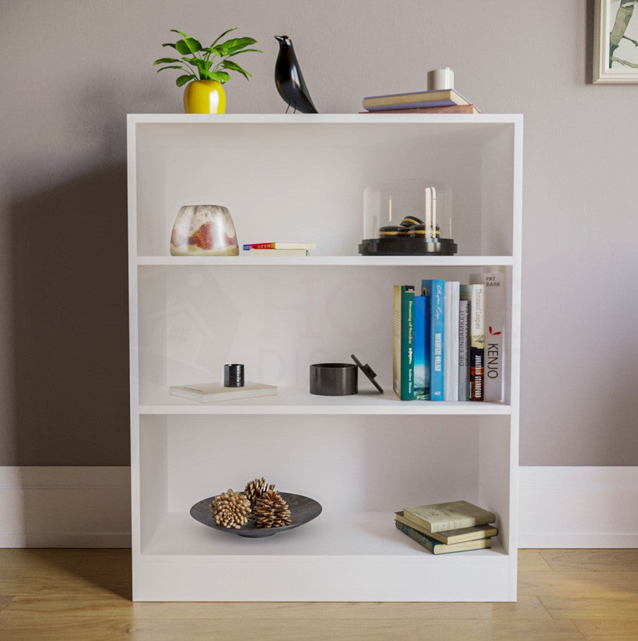 Storage & Organisation with Wood, 3 Tier Low Bookcase 3-Tier Wooden Display Shelves - product gallery image 11