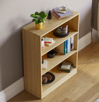 Storage & Organisation with Wood, 3 Tier Low Bookcase 3-Tier Wooden Display Shelves - product gallery image 12