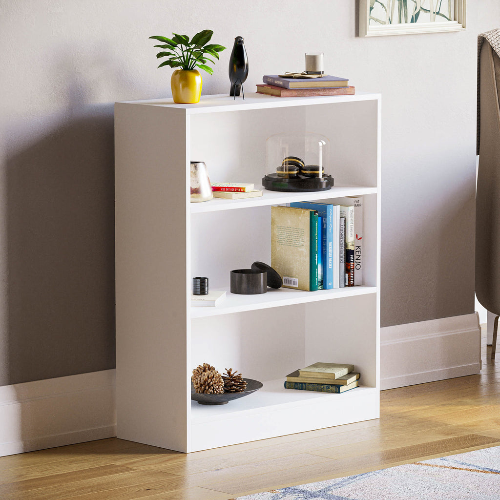 Storage & Organisation with Wood, 3 Tier Low Bookcase 3-Tier Wooden Display Shelves - product gallery image 7