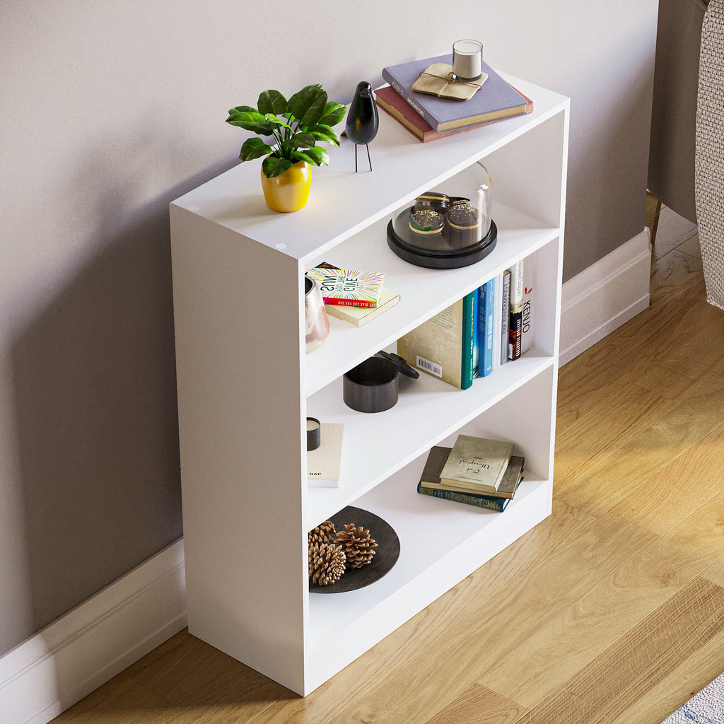 Storage & Organisation with Wood, 3 Tier Low Bookcase 3-Tier Wooden Display Shelves - product gallery image 8
