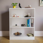 Storage & Organisation with Wood, 3 Tier Low Bookcase 3-Tier Wooden Display Shelves - product gallery image 9