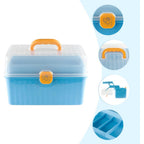 Storage Organiser with Foldable, Plastic, 3-Layer Multipurpose Box Large Capacity - product gallery image 10