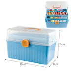Storage Organiser with Foldable, Plastic, 3-Layer Multipurpose Box Large Capacity - product gallery image 2