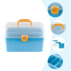 Storage Organiser with Foldable, Plastic, 3-Layer Multipurpose Box Large Capacity - product gallery image 5