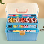 Storage Organiser with Foldable, Plastic, 3-Layer Multipurpose Box Large Capacity - product gallery image 8