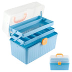 Storage Organiser with Foldable, Plastic, 3-Layer Multipurpose Box Large Capacity