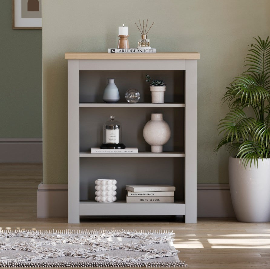 Storage Organiser with Freestanding, Wood, 3-Tier Bookcase Shaker Style Shelving Unit - product gallery image 11