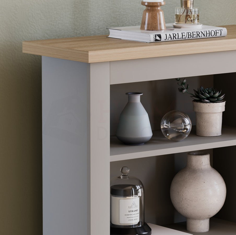 Storage Organiser with Freestanding, Wood, 3-Tier Bookcase Shaker Style Shelving Unit - product gallery image 13