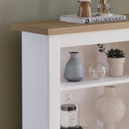 Storage Organiser with Freestanding, Wood, 3-Tier Bookcase Shaker Style Shelving Unit - product gallery image 4