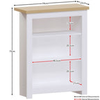 Storage Organiser with Freestanding, Wood, 3-Tier Bookcase Shaker Style Shelving Unit - product gallery image 5