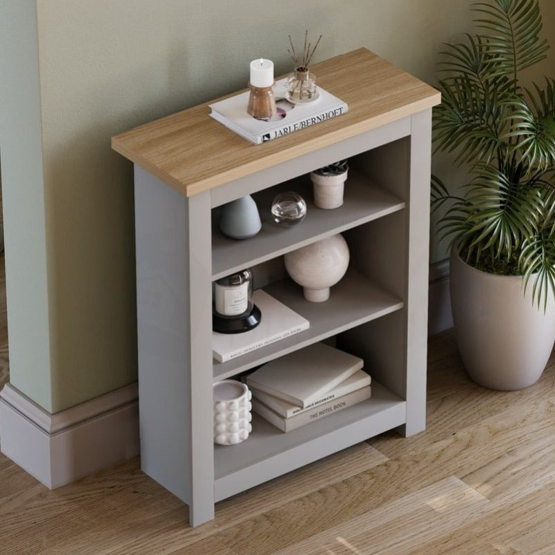 Storage Organiser with Freestanding, Wood, 3-Tier Bookcase Shaker Style Shelving Unit - product gallery image 8