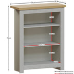 Storage Organiser with Freestanding, Wood, 3-Tier Bookcase Shaker Style Shelving Unit - product gallery image 9