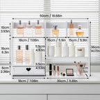 Storage Organiser with Multi-Layer Elevated Desktop Shelf