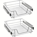 Storage Organiser with Pull-Out, 600mm, Metal for bedrooms - Suitable for 500 mm cabinet width-2 pieces option