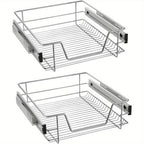 Storage Organiser with Pull-Out, 600mm, Metal for bedrooms - Suitable for 500 mm cabinet width-2 pieces option
