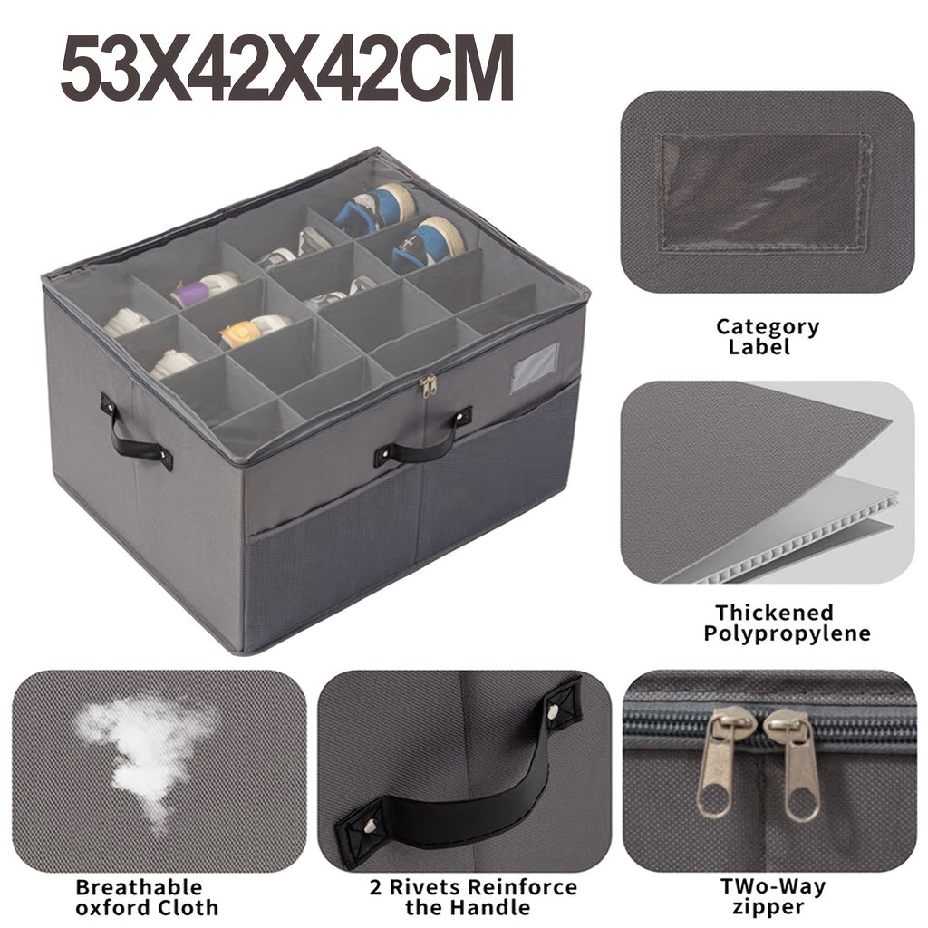 Storage Organiser with Space-Saving, Foldable, Freestanding