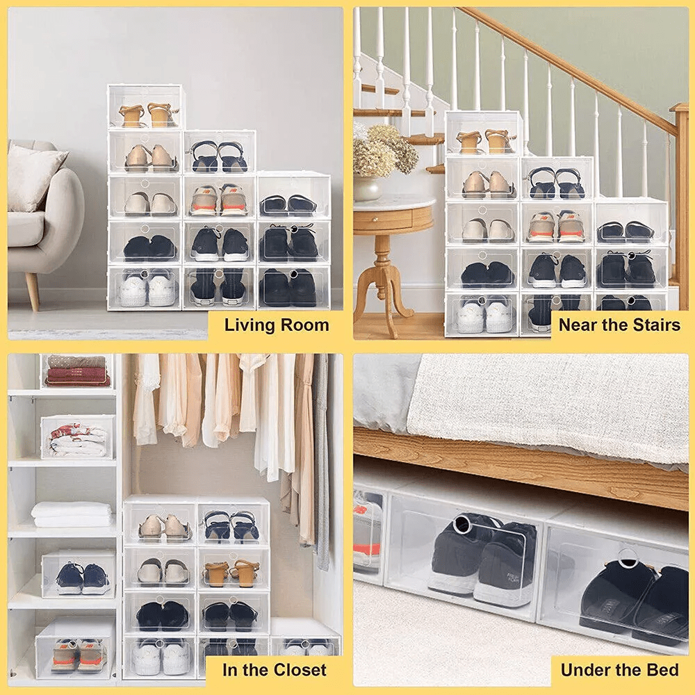 Storage Organiser with Space-Saving, Foldable, Lockable, Plastic - product gallery image 4