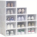 Storage Organiser with Space-Saving, Foldable, Lockable, Plastic