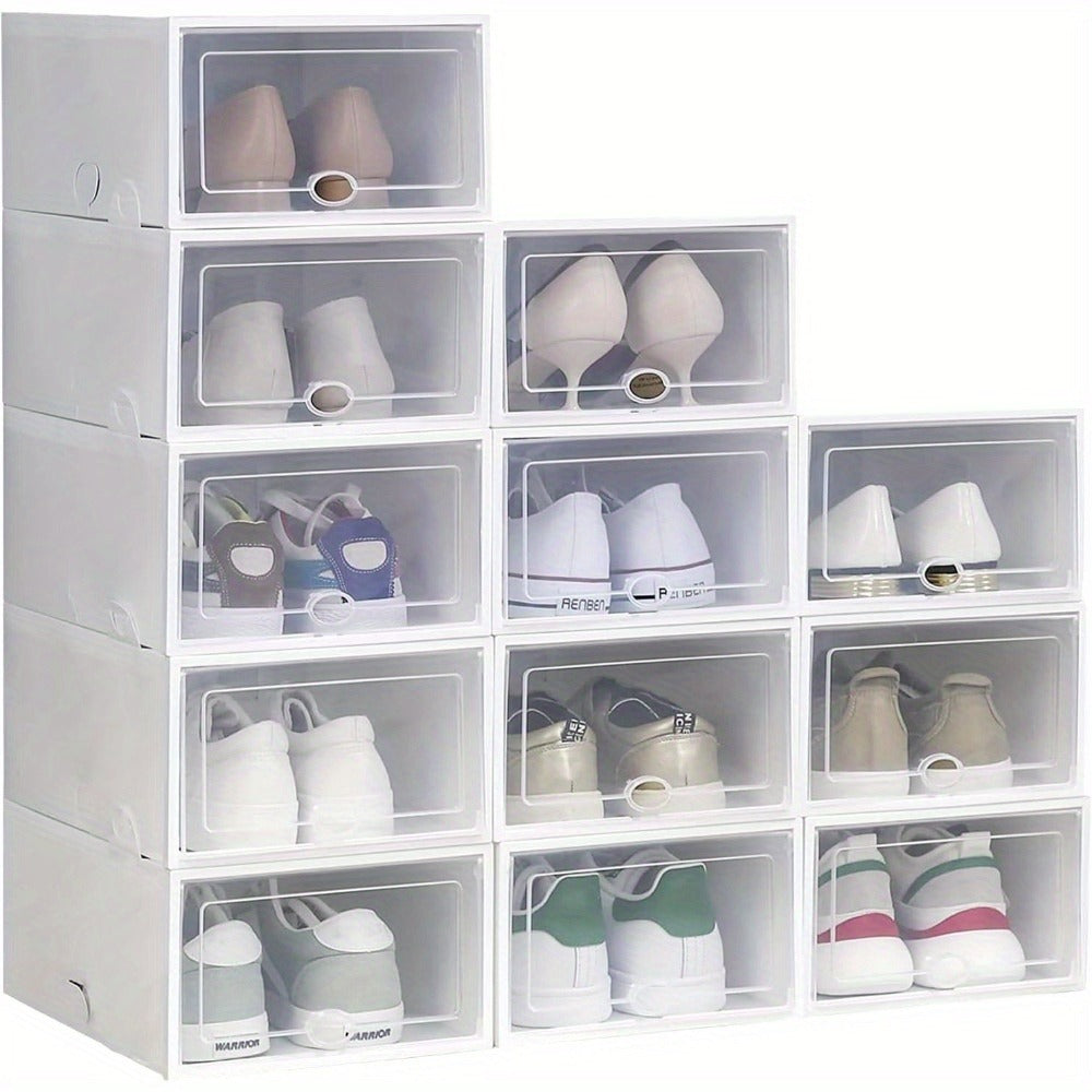 Storage Organiser with Space-Saving, Foldable, Lockable, Plastic