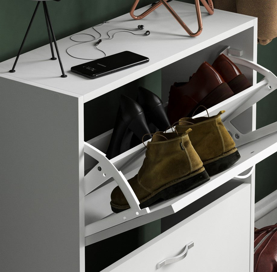 Storage Organiser with Stainless Steel, Shoe Cabinet Spacious Drawers Stainless Steel - product gallery image 16