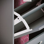 Storage Organiser with Stainless Steel, Shoe Cabinet Spacious Drawers Stainless Steel - product gallery image 18
