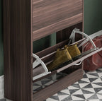 Storage Organiser with Stainless Steel, Shoe Cabinet Spacious Drawers Stainless Steel - product gallery image 19