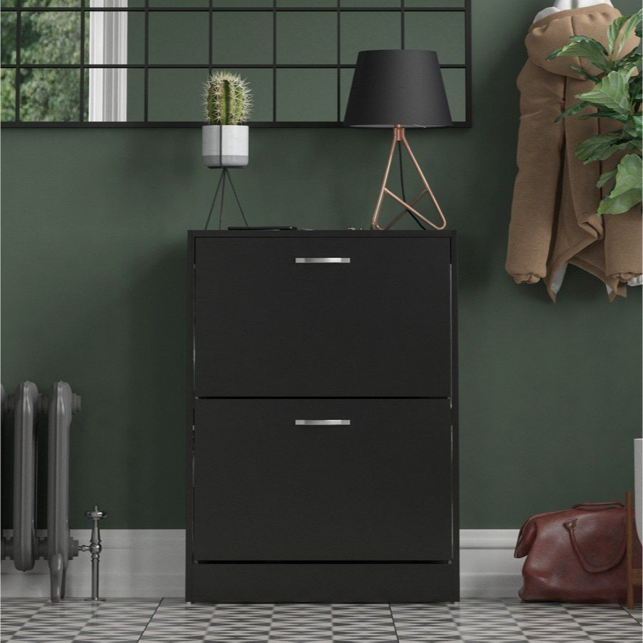 Storage Organiser with Stainless Steel, Shoe Cabinet Spacious Drawers Stainless Steel - product gallery image 2