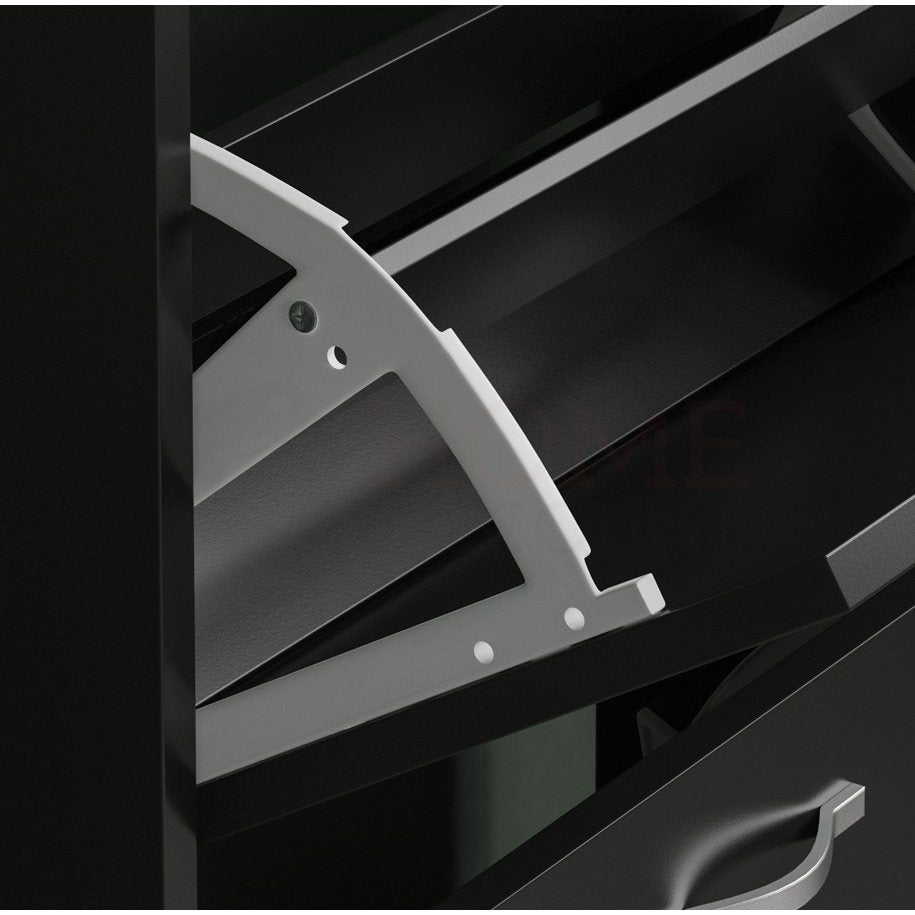 Storage Organiser with Stainless Steel, Shoe Cabinet Spacious Drawers Stainless Steel - product gallery image 5