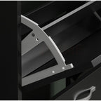 Storage Organiser with Stainless Steel, Shoe Cabinet Spacious Drawers Stainless Steel - product gallery image 5