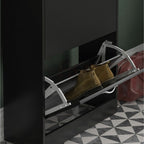Storage Organiser with Stainless Steel, Shoe Cabinet Spacious Drawers Stainless Steel - product gallery image 6