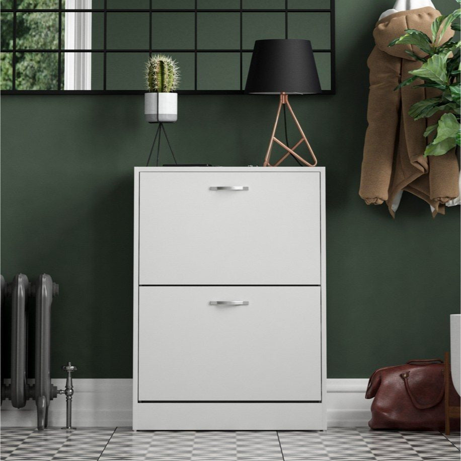 Storage Organiser with Stainless Steel, Shoe Cabinet Spacious Drawers Stainless Steel - product gallery image 8