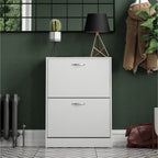 Storage Organiser with Stainless Steel, Shoe Cabinet Spacious Drawers Stainless Steel - product gallery image 8