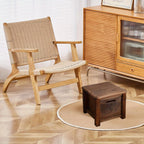 Storage Ottoman with Drawers Compact Bedroom Living Room Footstool - product gallery image 7