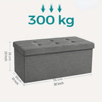 Storage Ottoman with Space-Saving, Foldable, 300kg - product gallery image 4