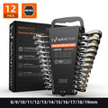 Storage Rack with 19mm, Plastic, 8pcs, SPAITRON Ratchet Spanner Wrench 6-19mm - 12PCS METRIC SET(8-19mm) option