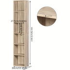 Storage Rack with 1pc, 6 Grids, 1pc Bookcase, Standing Room Divider, Office - product gallery image 2