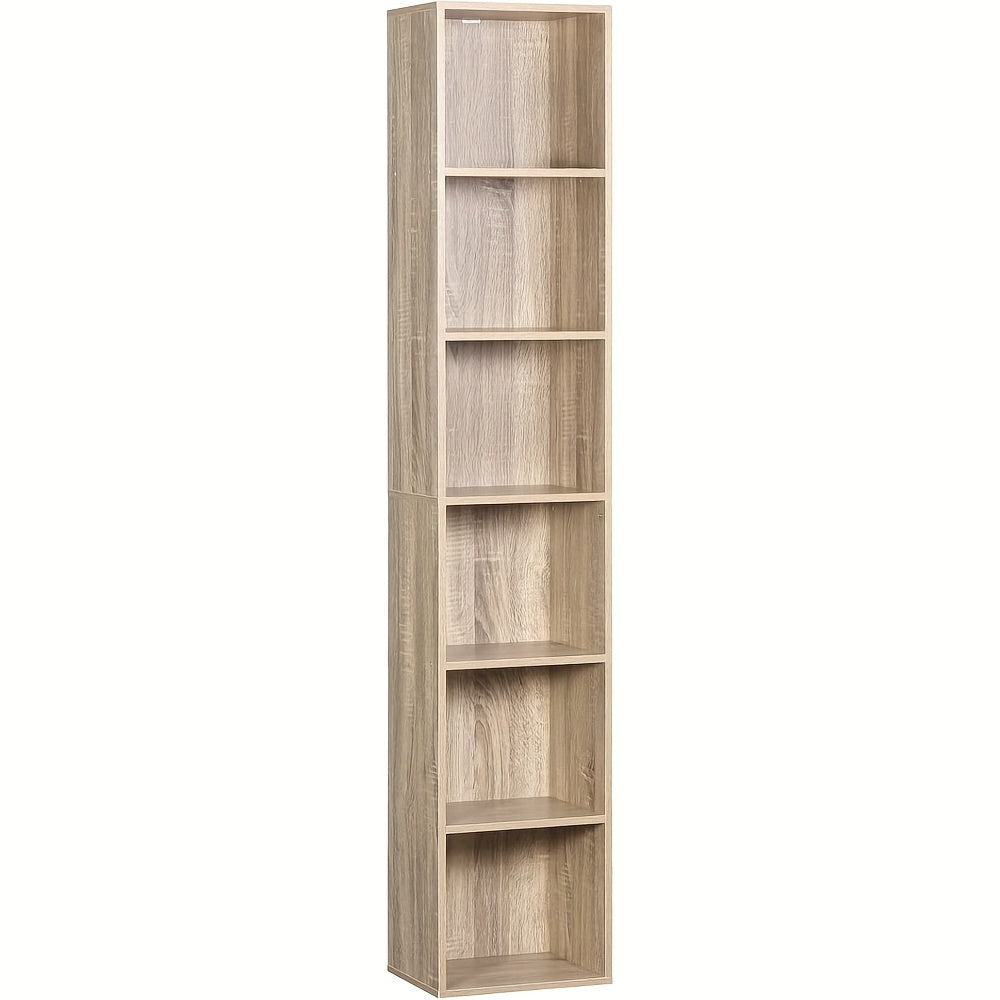 Storage Rack with 1pc, 6 Grids, 1pc Bookcase, Standing Room Divider, Office