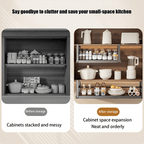 Storage Rack with 63cm, Metal, Adjustable Under-Shelf Cabinet Organiser - product gallery image 5