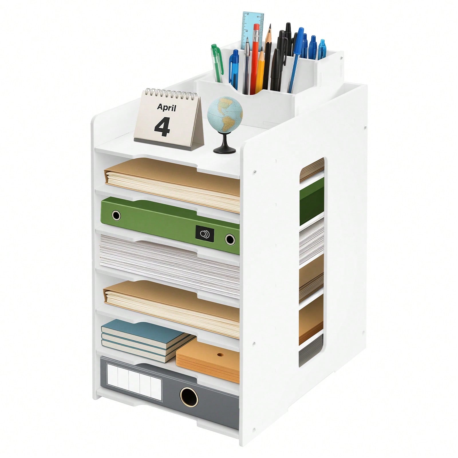 Storage Rack with Desktop File Organiser Letter Tray A4 - 7 Tier option