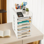 Storage Rack with Desktop File Organiser Letter Tray A4 - product gallery image 8
