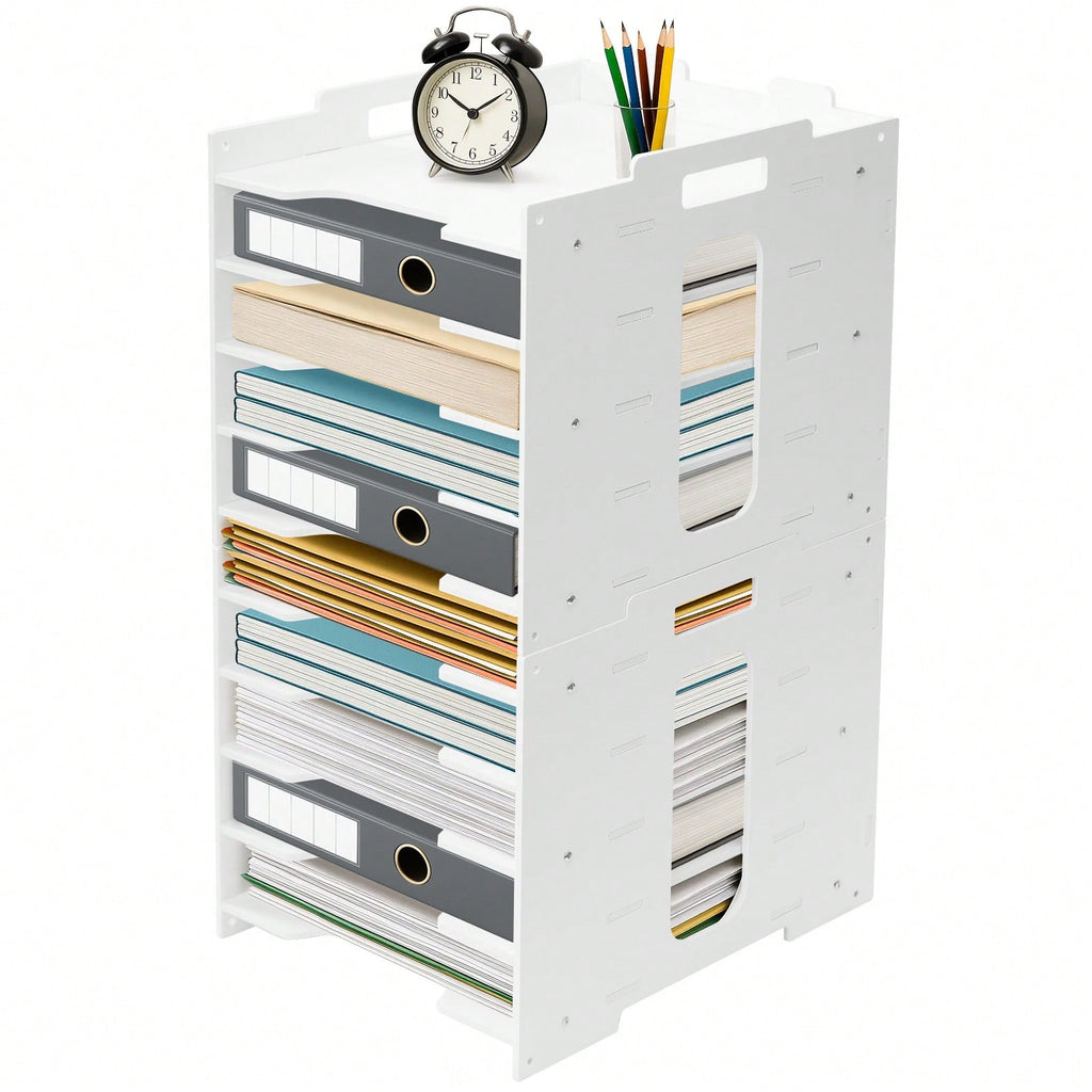 Storage Rack with Desktop Paper Organiser A4 File Holder - product gallery image 10