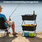 Storage Rack with Foldable, Water-Resistant, Metal - product gallery image 2