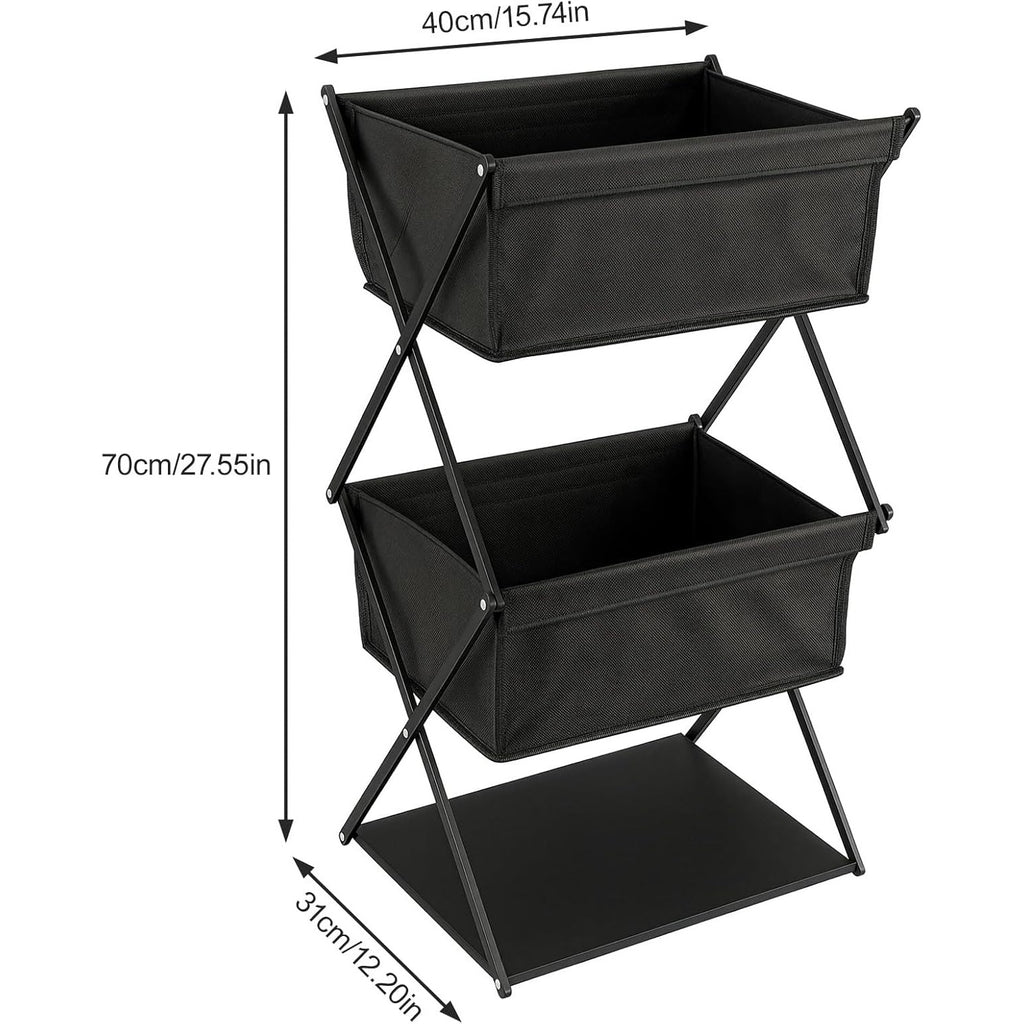 Storage Rack with Foldable, Water-Resistant, Metal - product gallery image 3